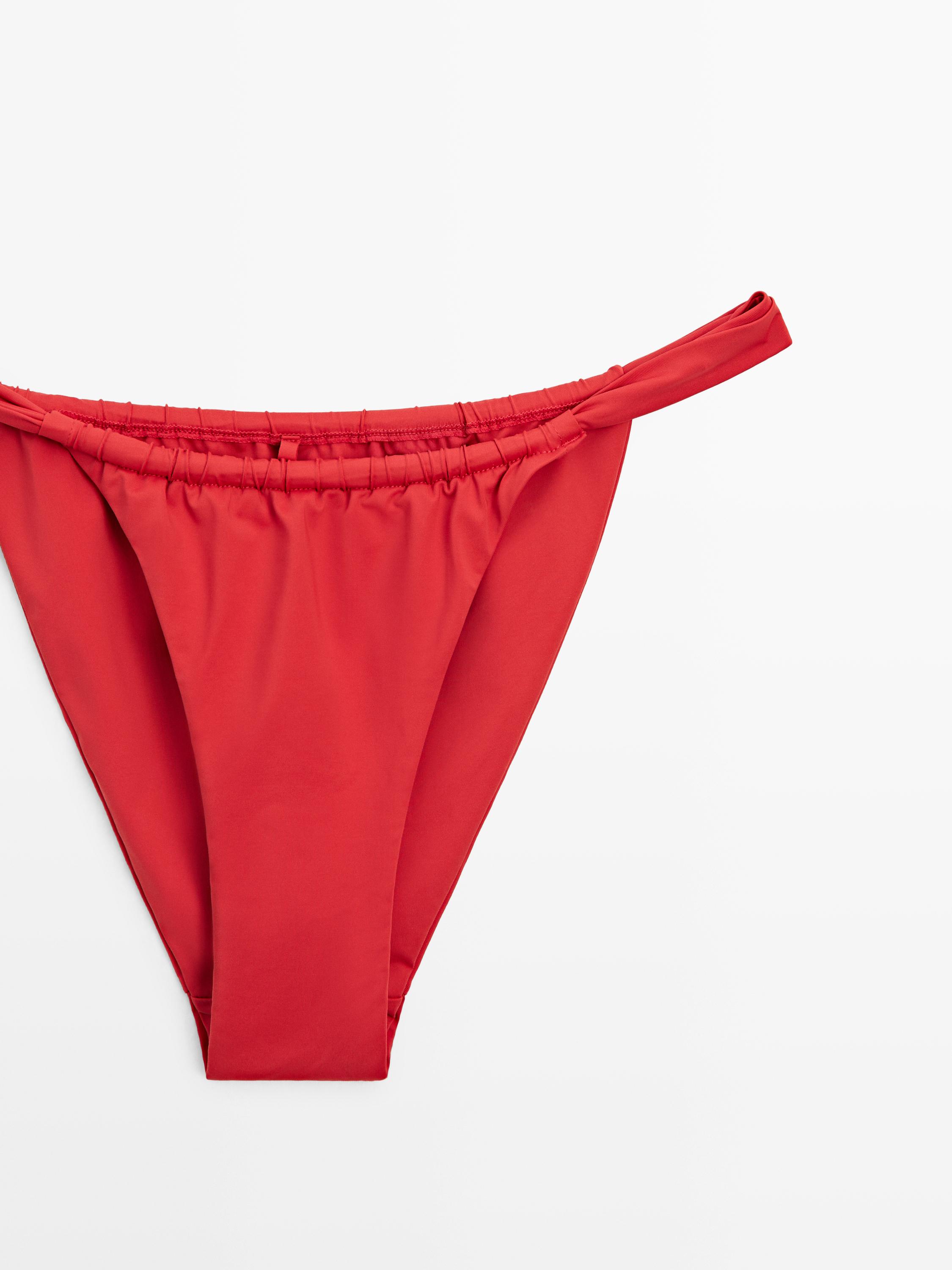 Gathered bikini bottoms